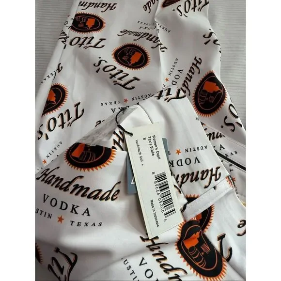 Loudmouth Golf Women’s Tito’s Vodka Woodworth Cropped Capri Pants Size 8 New - Picture 4 of 11